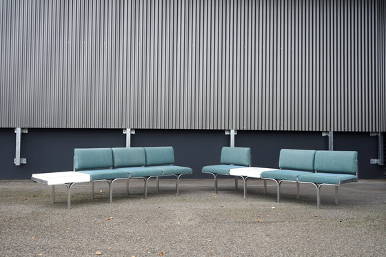 Image 1 of Mid - Century bench made of aluminum by John Behringer for JG Furnic