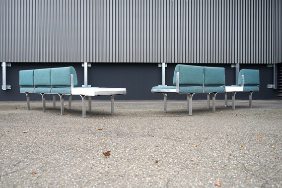 Image 1 of Mid - Century bench made of aluminum by John Behringer for JG Furnic