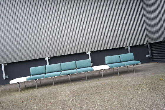 Image 1 of Mid - Century bench made of aluminum by John Behringer for JG Furnic