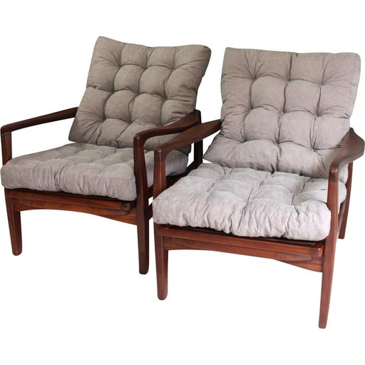 Pair of mid-century armchairs by R W Toothill