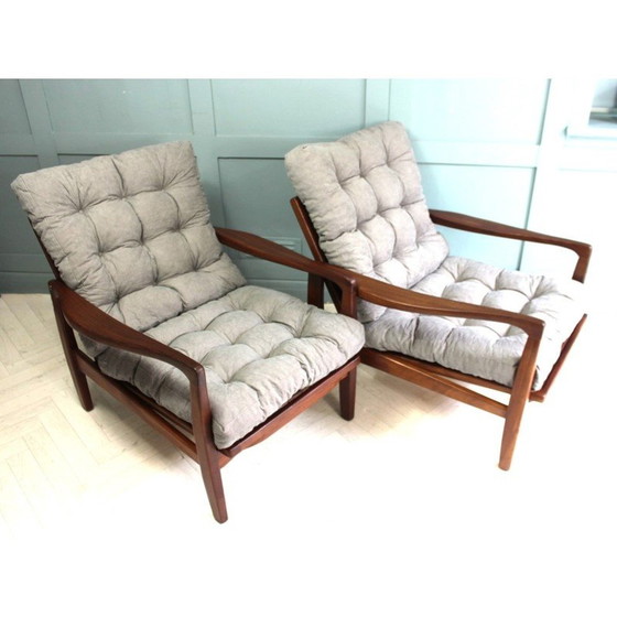Image 1 of Pair of mid-century armchairs by R W Toothill