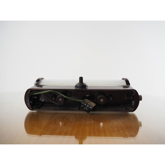 Image 1 of Vintage wall lamp in bakelite and Art Deco glass, Czechoslovakia 1940