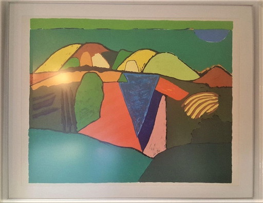 Ronald Boonacker Framed Screen Print 'Andalucia'