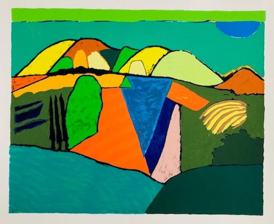 Image 1 of Ronald Boonacker Framed Screen Print 'Andalucia'