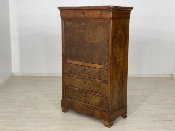 Image 1 of Antique chest of drawers secretary desk writing desk gentleman's chest of drawers around 1900