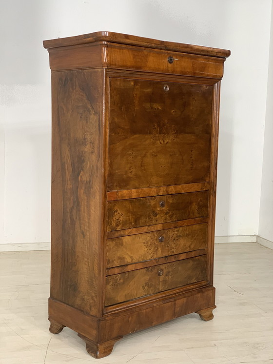 Image 1 of Antique chest of drawers secretary desk writing desk gentleman's chest of drawers around 1900