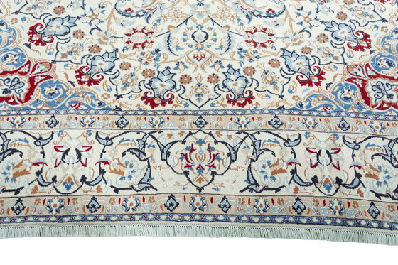 Image 1 of 362 X 254 Cm Hand-Knotted Nain 9 La Rug With Silk