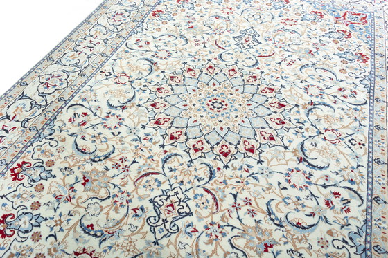 Image 1 of 362 X 254 Cm Hand-Knotted Nain 9 La Rug With Silk