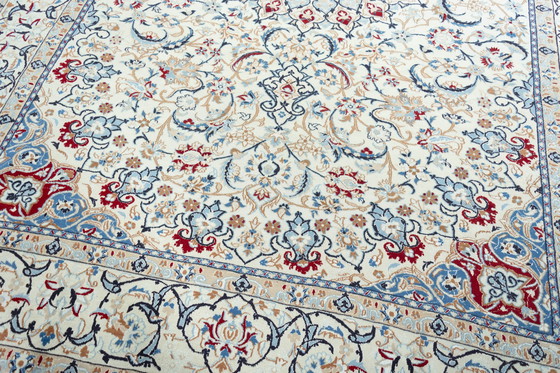 Image 1 of 362 X 254 Cm Hand-Knotted Nain 9 La Rug With Silk