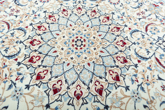 Image 1 of 362 X 254 Cm Hand-Knotted Nain 9 La Rug With Silk