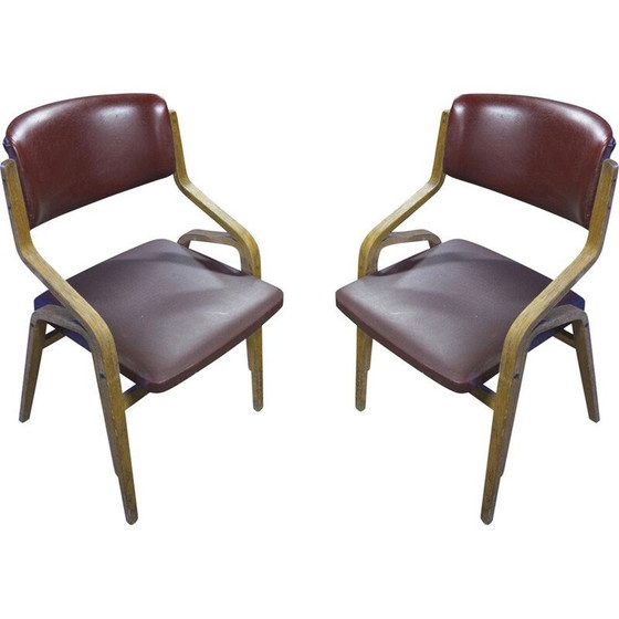 Image 1 of Pair of vintage bentwood armchairs by Ludvík Volák for Dřevopodnik Holešov, Czechoslovakia 1970