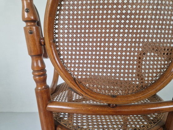 Image 1 of Antique Bentwood And Cane Chair By Josef Hoffman