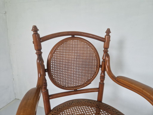 Antique Bentwood And Cane Chair By Josef Hoffman