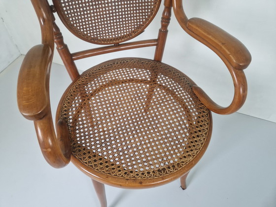 Image 1 of Antique Bentwood And Cane Chair By Josef Hoffman