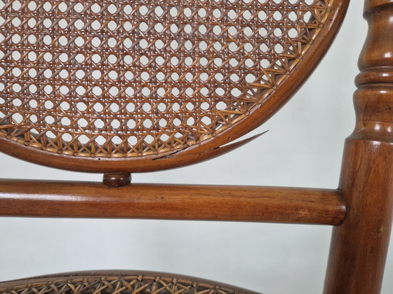 Image 1 of Antique Bentwood And Cane Chair By Josef Hoffman