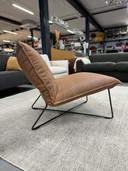 jess Design Fauteuil Earl cuir marron