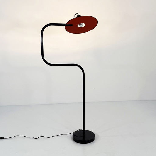 Red & Night Blue Tubular Floorlamp, 1980S