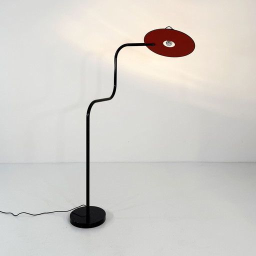 Red & Night Blue Tubular Floorlamp, 1980S