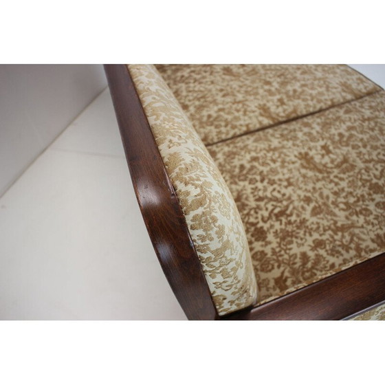 Image 1 of Divano vintage Art Déco a tre posti di Jindřich Halabala, Cecoslovacchia, anni '30