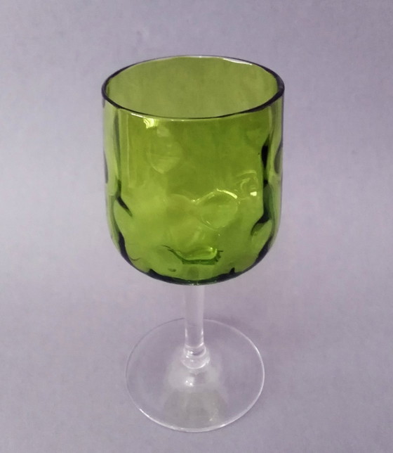 Image 1 of Pair Of Koloman Moser 'Meteor' Jugendstil Wine Glass, Bakalowits 1899