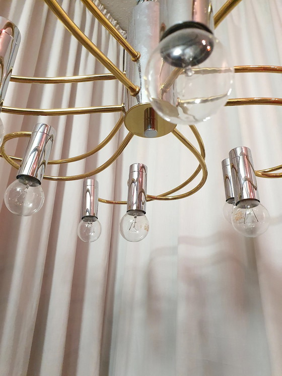 Image 1 of Cosack ceiling light brass/chrome Sputnik Vintage