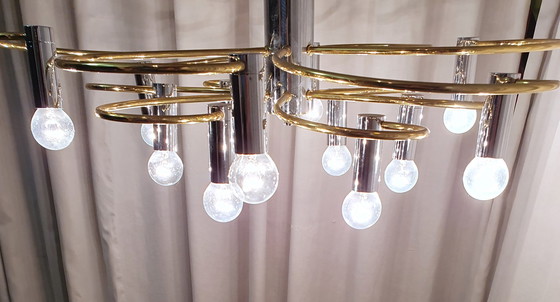 Image 1 of Cosack ceiling light brass/chrome Sputnik Vintage