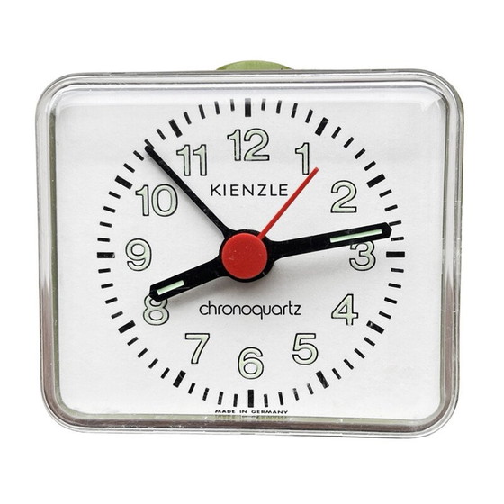 Image 1 of Vintage Pop Art plastic and glass quartz alarm clock for Kienzle, Germany 1970