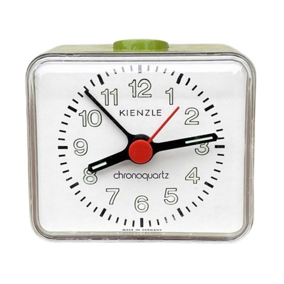 Image 1 of Vintage Pop Art plastic and glass quartz alarm clock for Kienzle, Germany 1970
