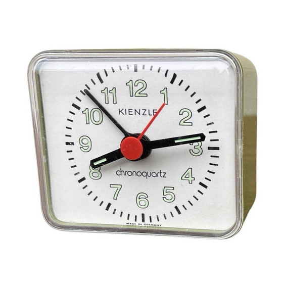 Image 1 of Vintage Pop Art plastic and glass quartz alarm clock for Kienzle, Germany 1970