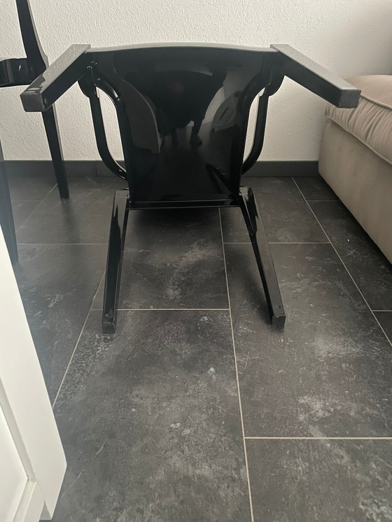 Image 1 of 2x Kartell Louis Ghost by Philippe Starck Armchair chairs black