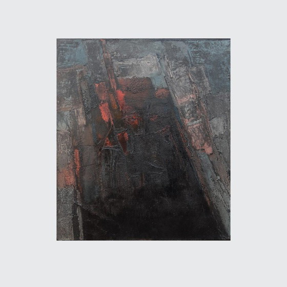 Image 1 of Vintage painting "Black hole" by Geoff Yeomans