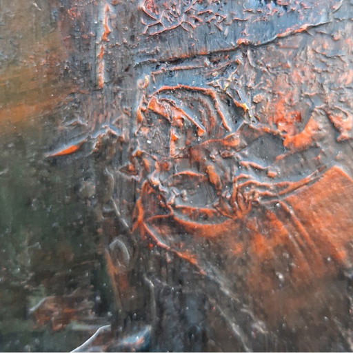 Cuadro antiguo "Agujero negro" de Geoff Yeomans