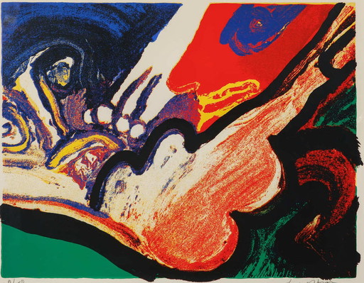 Bengt Lindström lithograph 1975