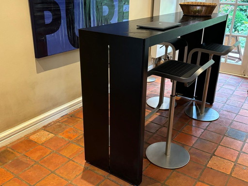 Laplama Bar Table With Bar Stools