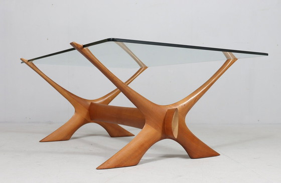 Image 1 of Coffee table by Fredrik Schriever-Abeln for Örebro Glass, Sweden, 1960s