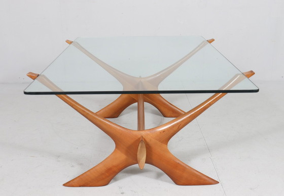 Image 1 of Coffee table by Fredrik Schriever-Abeln for Örebro Glass, Sweden, 1960s