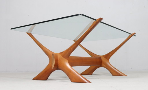 Coffee table by Fredrik Schriever-Abeln for Örebro Glass, Sweden, 1960s