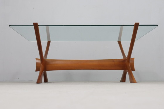 Image 1 of Coffee table by Fredrik Schriever-Abeln for Örebro Glass, Sweden, 1960s