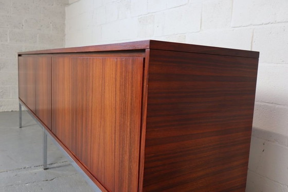 Image 1 of Minimalist Rosewood Sideboard Produced By 'Furniture Factory Aurora ' 1967, Belgium