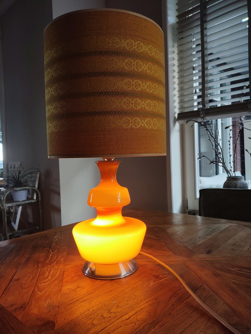 The Rupel ochre yellow table lamp Belgium