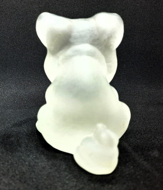 Image 1 of Goebel Figure Cute Little Piglet Frosted Glass 1980'S