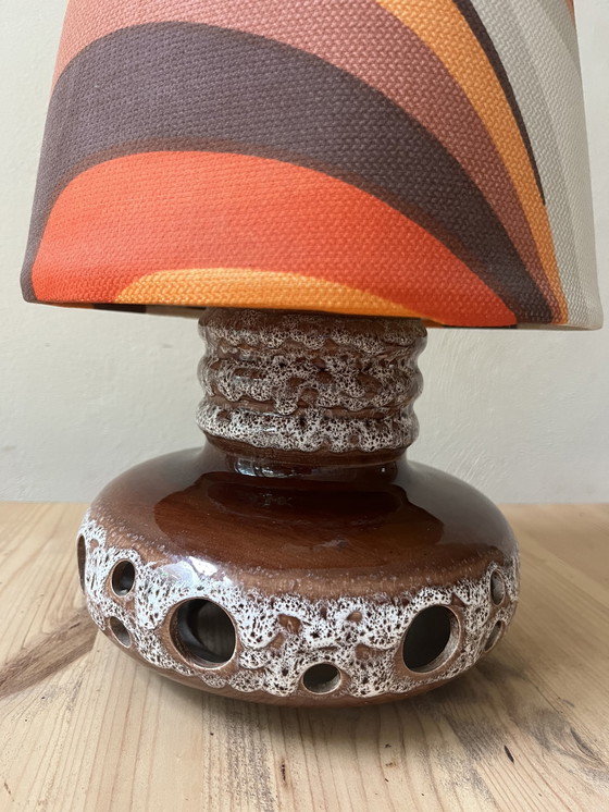 Image 1 of Vintage 70S W-Germany Ceramic Lava Table Light