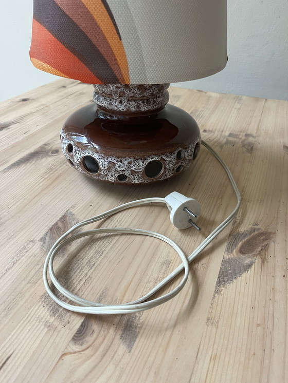 Image 1 of Vintage 70S W-Germany Ceramic Lava Table Light