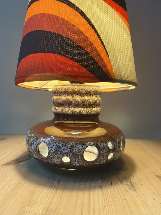 Image 1 of Vintage 70S W-Germany Ceramic Lava Table Light