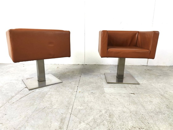 Image 1 of 2x Modern Italian armchairs