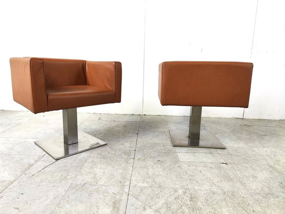 Image 1 of 2x Modern Italian armchairs