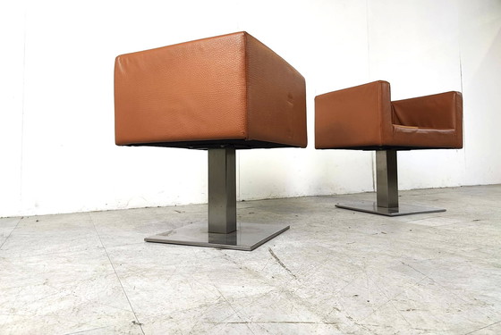 Image 1 of 2x Modern Italian armchairs