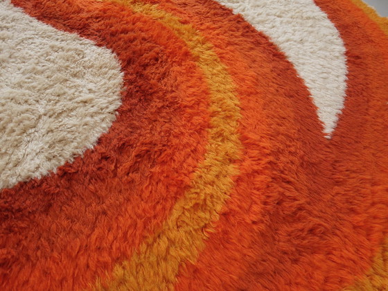 Image 1 of Large Round Ø 250 cm Højer Eksport Wilton Rug, 1960s