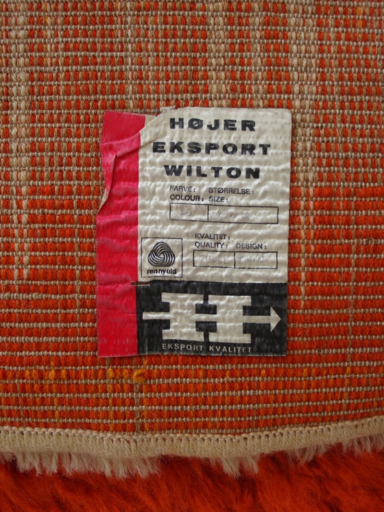 Image 1 of Large Round Ø 250 cm Højer Eksport Wilton Rug, 1960s