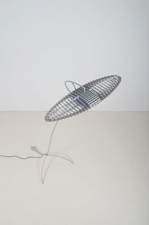 Floor Lamp Titania D 17 T Designed By Meda & Rizzato For Luceplan, 1995